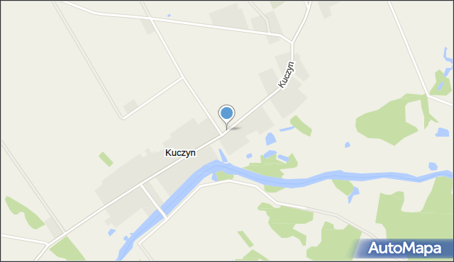 Kuczyn gmina Klukowo, Kuczyn, mapa Kuczyn gmina Klukowo