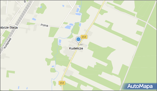 Kudelicze, Kudelicze, mapa Kudelicze