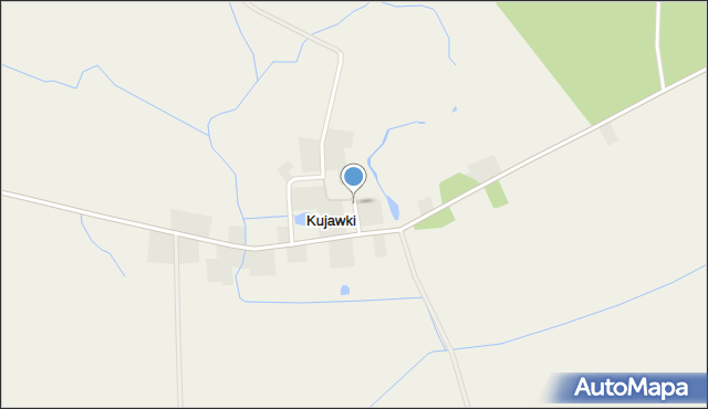 Kujawki gmina Gołańcz, Kujawki, mapa Kujawki gmina Gołańcz