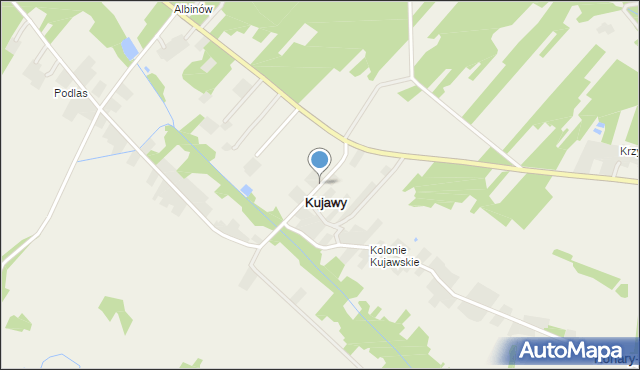 Kujawy gmina Iwaniska, Kujawy, mapa Kujawy gmina Iwaniska