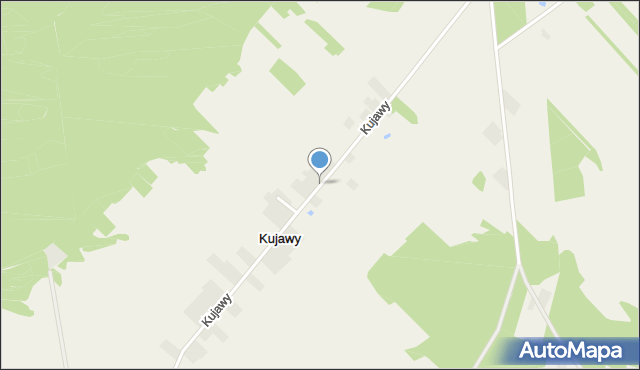 Kujawy gmina Miastków Kościelny, Kujawy, mapa Kujawy gmina Miastków Kościelny