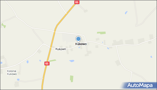 Kukowo gmina Olecko, Kukowo, mapa Kukowo gmina Olecko