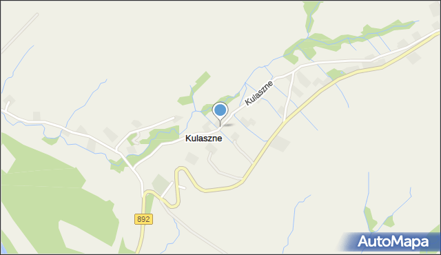 Kulaszne, Kulaszne, mapa Kulaszne