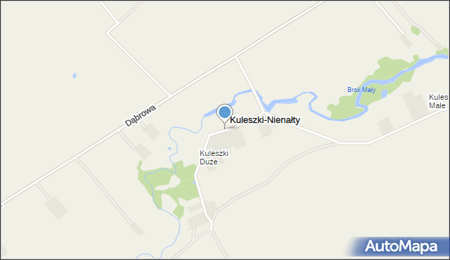 Kuleszki-Nienałty, Kuleszki-Nienałty, mapa Kuleszki-Nienałty