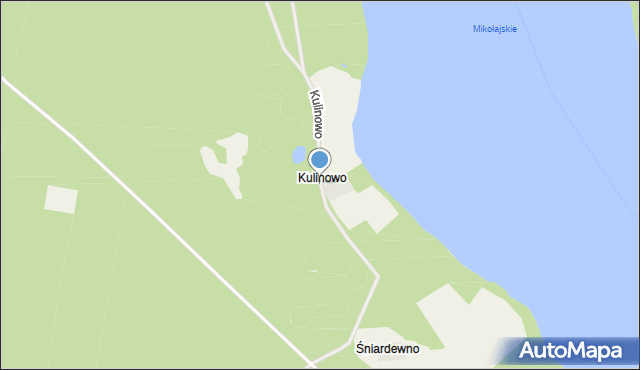 Kulinowo, Kulinowo, mapa Kulinowo