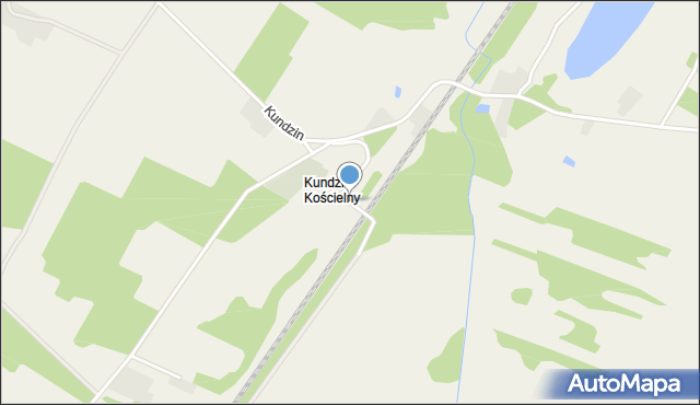 Kundzin Kościelny, Kundzin Kościelny, mapa Kundzin Kościelny