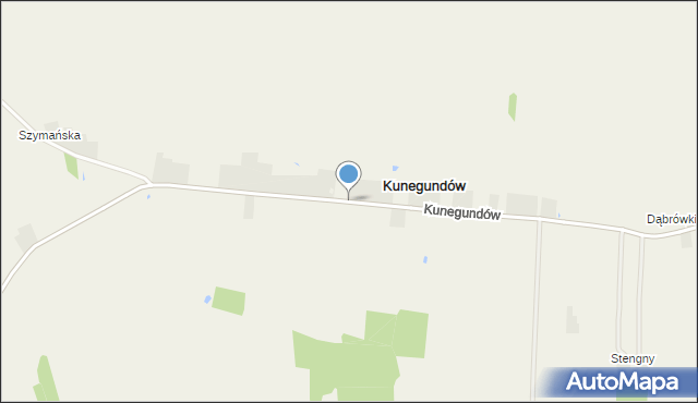 Kunegundów, Kunegundów, mapa Kunegundów