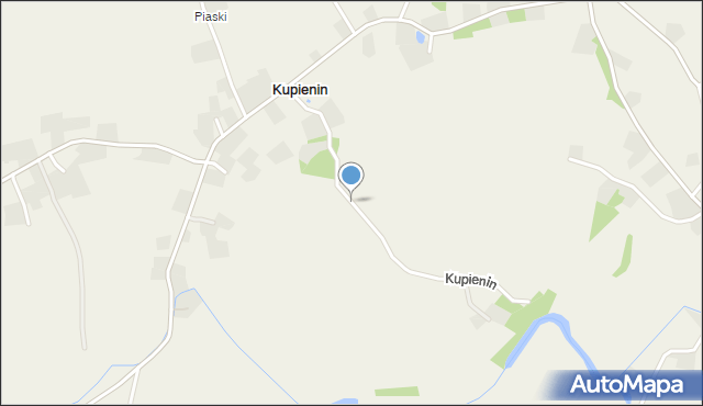 Kupienin, Kupienin, mapa Kupienin