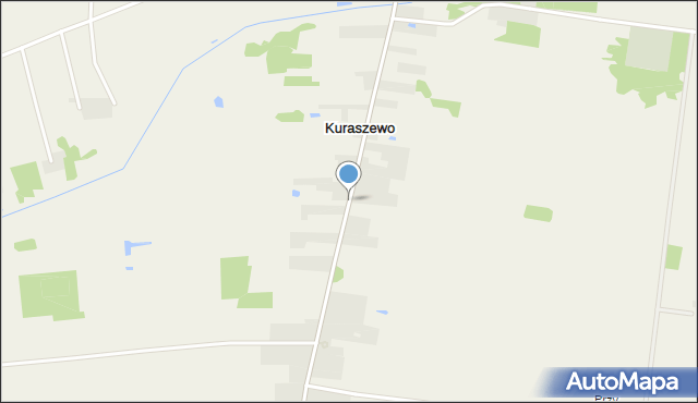 Kuraszewo gmina Czyże, Kuraszewo, mapa Kuraszewo gmina Czyże