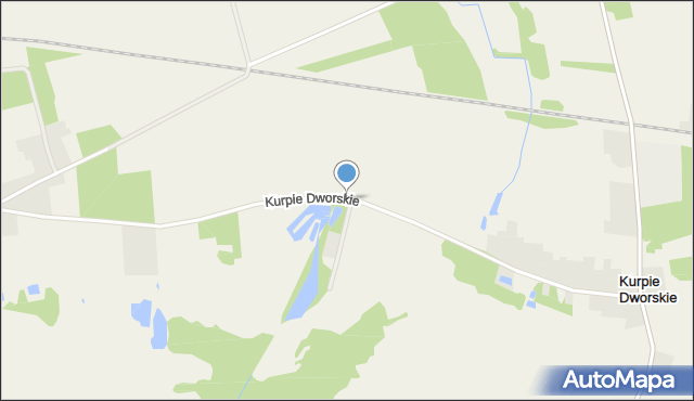 Kurpie Dworskie, Kurpie Dworskie, mapa Kurpie Dworskie