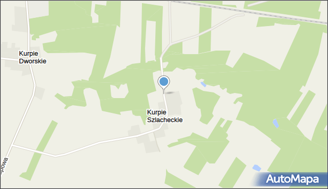 Kurpie Szlacheckie, Kurpie Szlacheckie, mapa Kurpie Szlacheckie