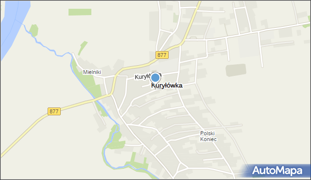 Kuryłówka, Kuryłówka, mapa Kuryłówka