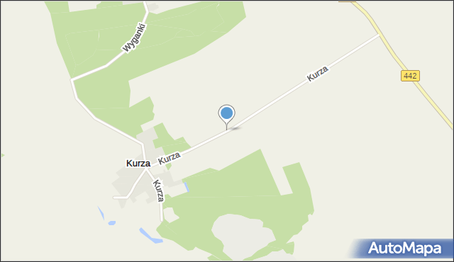 Kurza, Kurza, mapa Kurza