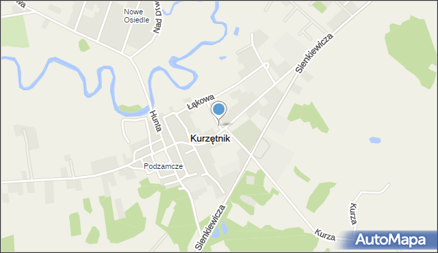 Kurzętnik, Kurzętnik, mapa Kurzętnik