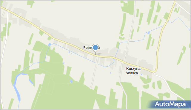 Kurzyna Wielka, Kurzyna Wielka, mapa Kurzyna Wielka