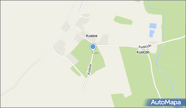 Kusice, Kusice, mapa Kusice