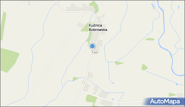 Kuźnica Bobrowska, Kuźnica Bobrowska, mapa Kuźnica Bobrowska