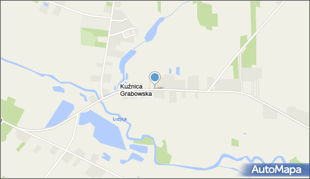 Kuźnica Grabowska, Kuźnica Grabowska, mapa Kuźnica Grabowska