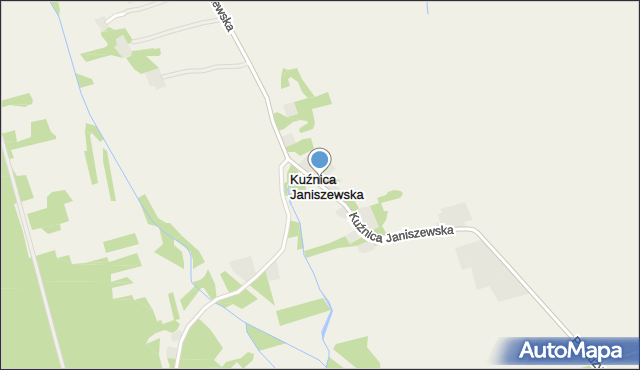 Kuźnica Janiszewska, Kuźnica Janiszewska, mapa Kuźnica Janiszewska