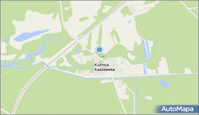 Kuźnica Kaszewska, Kuźnica Kaszewska, mapa Kuźnica Kaszewska