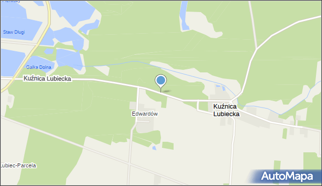 Kuźnica Lubiecka, Kuźnica Lubiecka, mapa Kuźnica Lubiecka