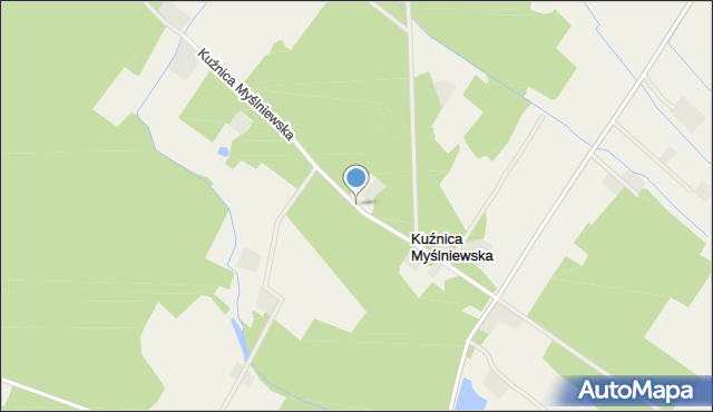 Kuźnica Myślniewska, Kuźnica Myślniewska, mapa Kuźnica Myślniewska