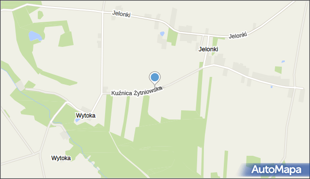 Kuźnica Żytniowska, Kuźnica Żytniowska, mapa Kuźnica Żytniowska