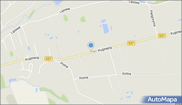 Lubawa, Kupnera, mapa Lubawa