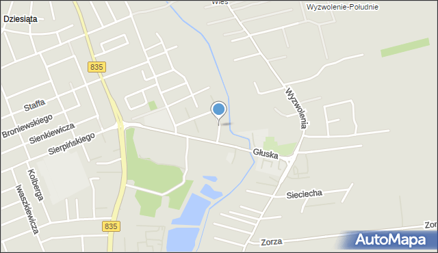 Lublin, Kuncewiczowej Marii, mapa Lublina