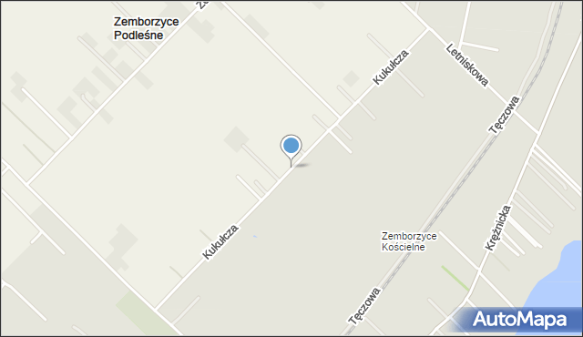 Lublin, Kukułcza, mapa Lublina