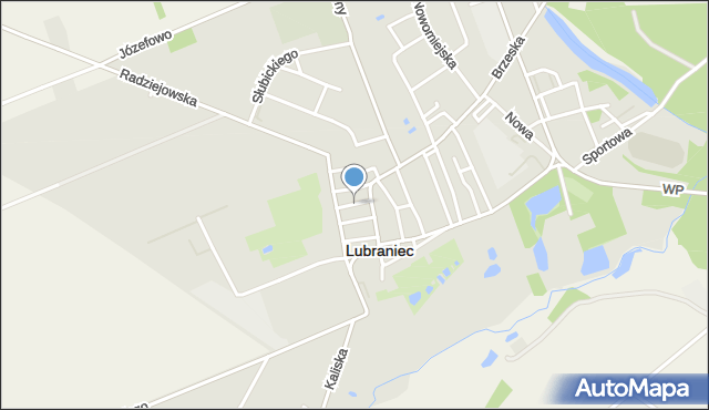 Lubraniec, Kujawska, mapa Lubraniec