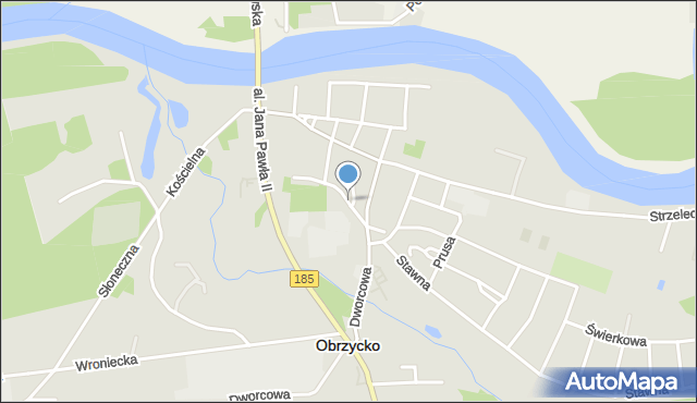 Obrzycko, Kuźnice, mapa Obrzycko