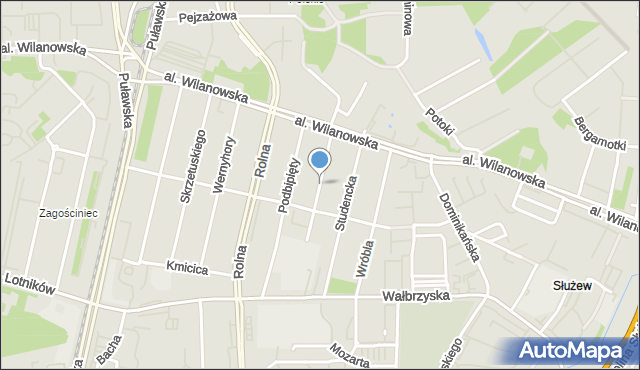 Warszawa, Kurpińskiego Karola, mapa Warszawy