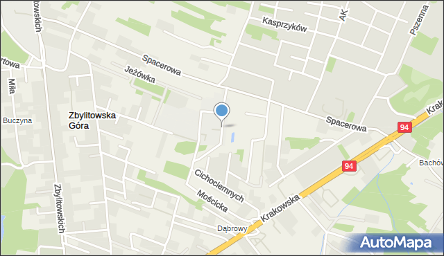 Zbylitowska Góra, Kupiecka, mapa Zbylitowska Góra