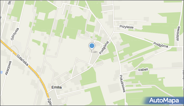 Adolfów gmina Zgierz, Kwiatowa, mapa Adolfów gmina Zgierz