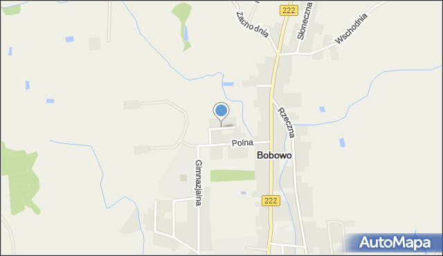 Bobowo powiat starogardzki, Kwiatowa, mapa Bobowo powiat starogardzki