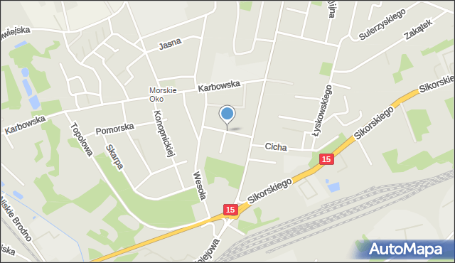 Brodnica, Kwiatowa, mapa Brodnica