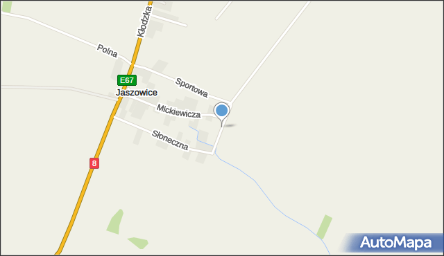 Jaszowice gmina Kobierzyce, Kwiatowa, mapa Jaszowice gmina Kobierzyce
