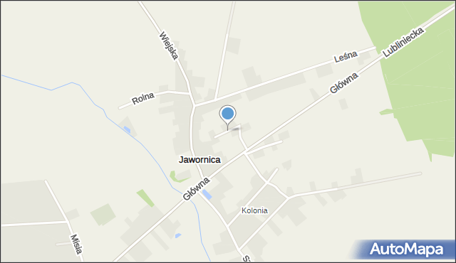 Jawornica gmina Kochanowice, Kwiatowa, mapa Jawornica gmina Kochanowice