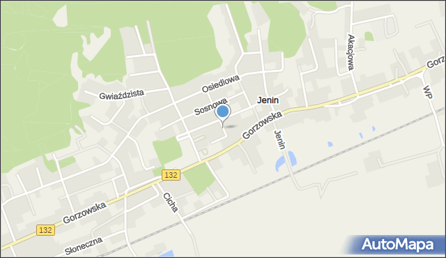 Jenin, Kwiatowa, mapa Jenin