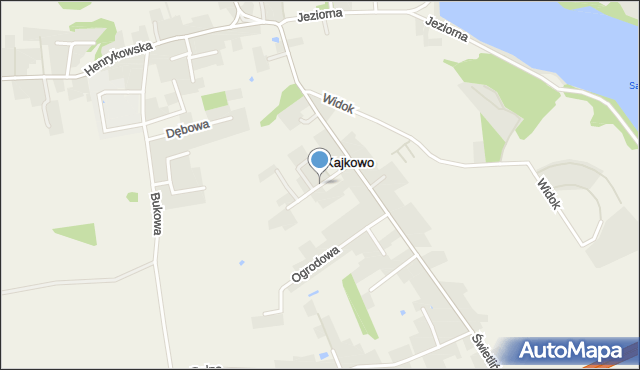 Kajkowo, Kwiatowa, mapa Kajkowo