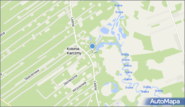 Kolonia Karczmy, Kwiatowa, mapa Kolonia Karczmy