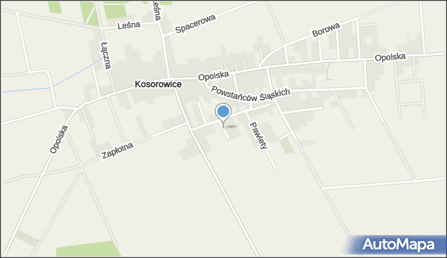 Kosorowice, Kwiatowa, mapa Kosorowice