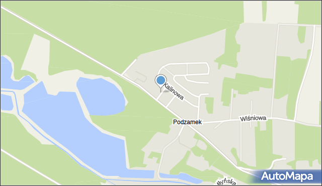 Krasnobród, Kwiatowa, mapa Krasnobród