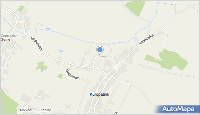 Kuropatnik, Kwiatowa, mapa Kuropatnik