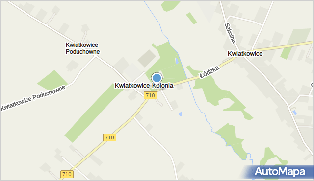 Kwiatkowice-Kolonia, Kwiatkowice-Kolonia, mapa Kwiatkowice-Kolonia