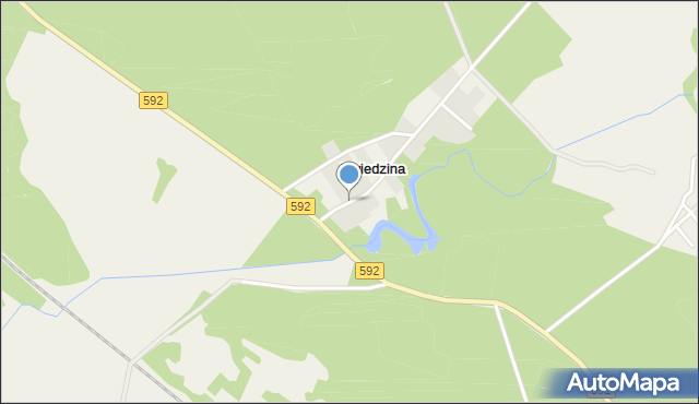 Kwiedzina, Kwiedzina, mapa Kwiedzina