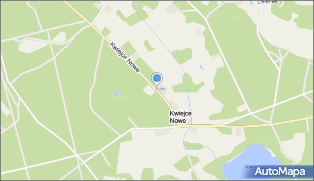 Kwiejce Nowe, Kwiejce Nowe, mapa Kwiejce Nowe