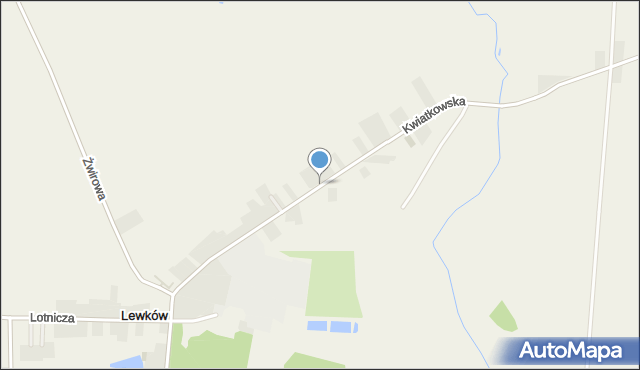 Lewków, Kwiatkowska, mapa Lewków