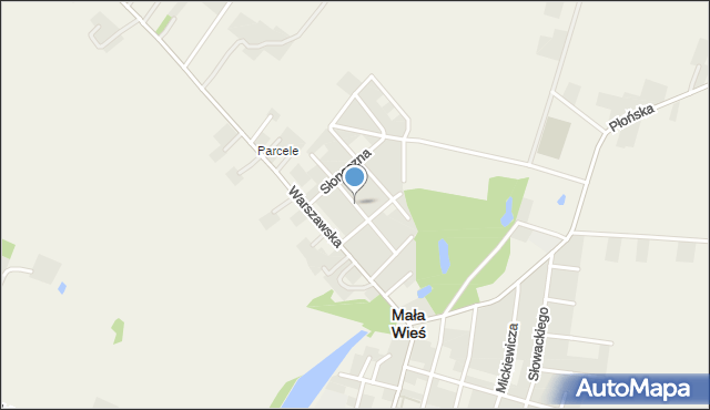 Mała Wieś powiat płocki, Kwiatowa, mapa Mała Wieś powiat płocki